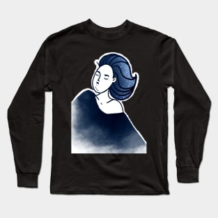 night stars lady Long Sleeve T-Shirt